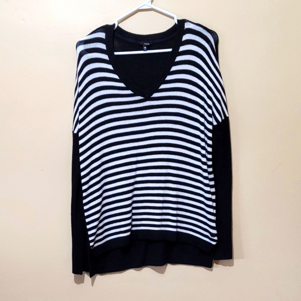 Hurley Striped Drop Shoulder Sweater